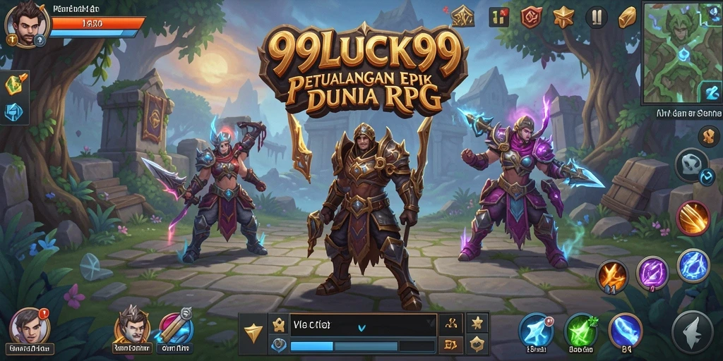 Tampilan grafis yang memukau dari gameplay RPG 99LUCK99.