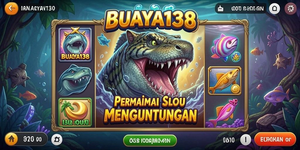 Screenshot gameplay BUAYA138 menampilkan keseruan permainan Slot yang menarik.