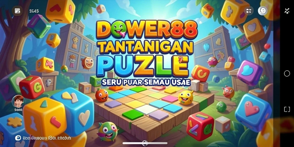 Screenshot DOWER88 menunjukkan gameplay menantang dan penuh warna.