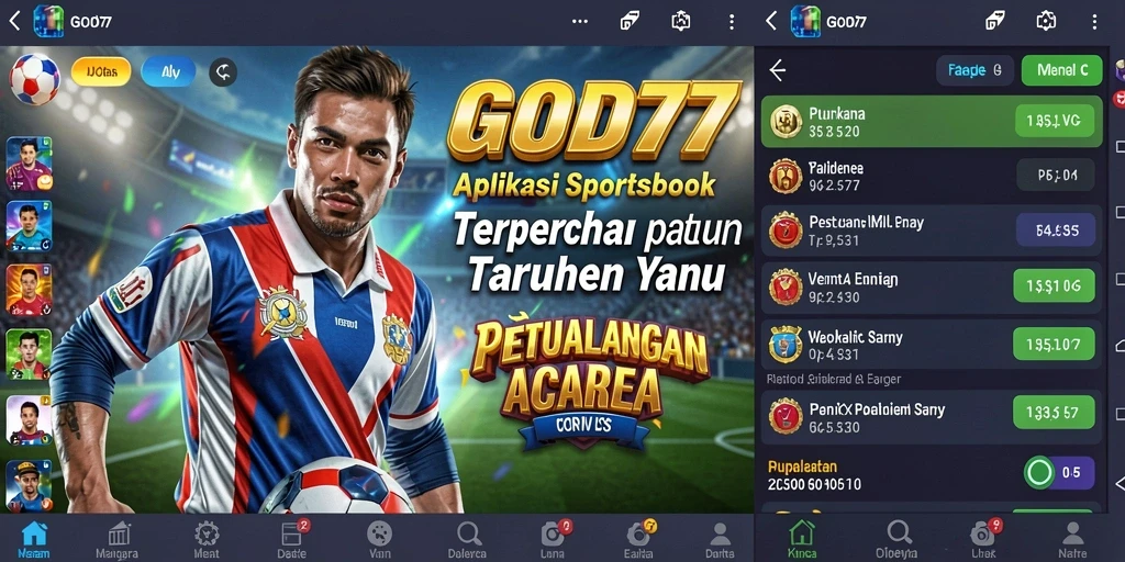 Tangkapan layar utama GOD77 menampilkan pengalaman taruhan yang menarik dan dinamis.