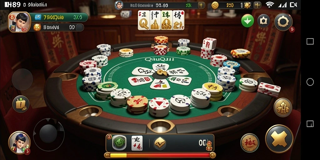 Tampilan gameplay seru H89 dalam permainan QiuQiu.