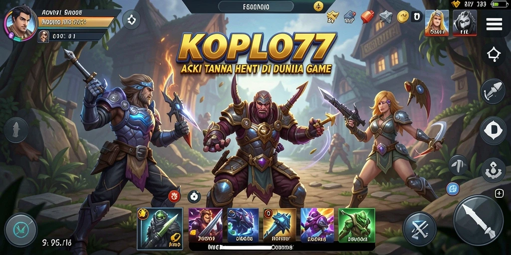 Tampilan seru dari gameplay KOPLO77 yang penuh aksi.