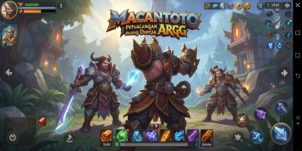 Tampilan gameplay <strong>MACANTOTO</strong> yang memukau dalam petualangan ARPG.