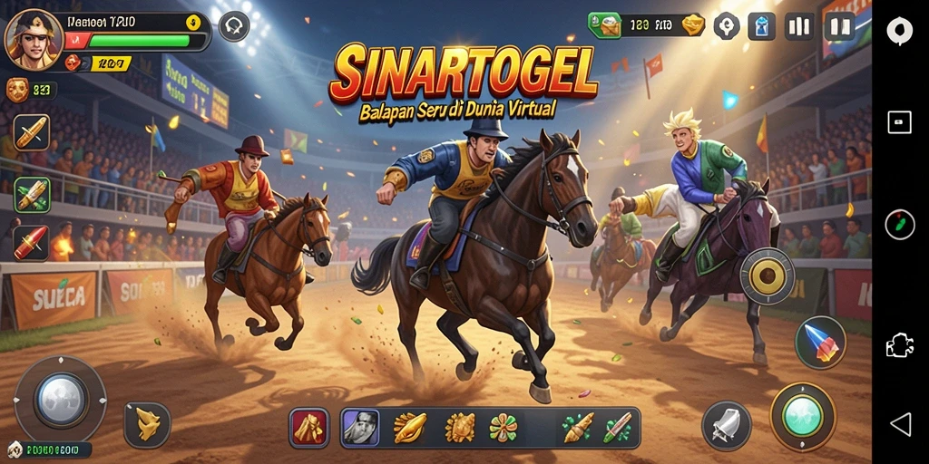 Tampilan gameplay Racing di SINARTOGEL dengan balapan yang menegangkan.