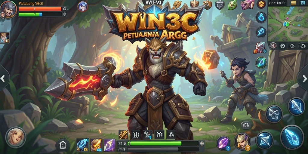 Tampilan spektakuler gameplay ARPG di WIN33 dengan berbagai aksi seru.